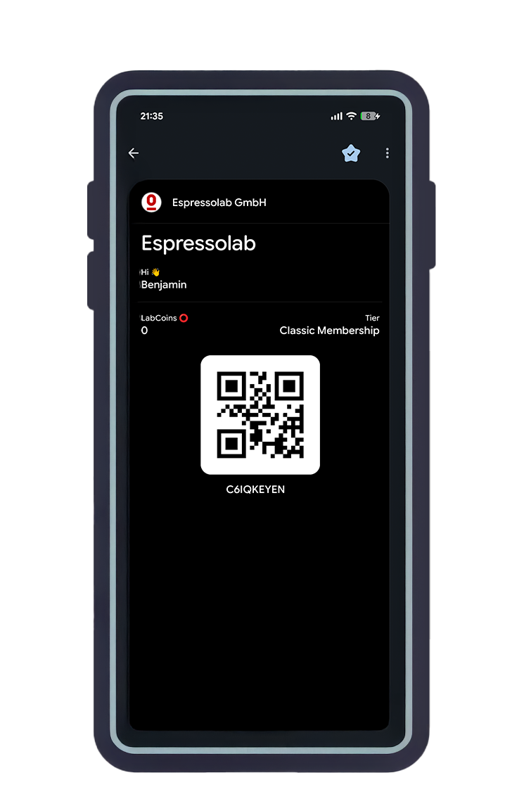 Espressolab Loyalty Wallet Card